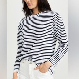 AYR-The French Fry Tee in Piano Stripe NWOT